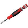 Wiha 38605 LiftUp 25 Magnetic Screwdriver with Bit Magazine (SL, PH, PZ, TX)