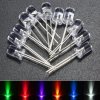 3x 120szt 5mm Biały Czerwony Niebieski Zielony Żółty Fioletowy LED Żarówka Diody Emitującej Światło