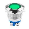 KONTROLKA LED 18 MM 12V METAL ZIELONA EK