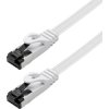 Maxtrack TI55-1L RJ45 Patch Cable CAT 8.1 U/FTP 1m White Ribbon 1 pc(s)