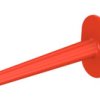 Clamp test probe, red, max. 2 mm, L 75 mm, CAT II, socket 2 mm, 65.9187-22