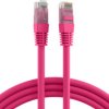 Patch cable, RJ45 plug, straight to RJ45 plug, straight, Cat 5e, U/UTP, PVC, 0.5 m, magenta, K8091.0,5