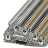 Protective conductor terminal, push-in connection, 0.14-4.0 mm², 24 A, 6 kV, gray, 3213937
