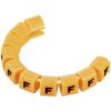 TruComponents 40991 Pre-printed Cable marker F OD 3-3.60mm