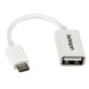 StarTech.com Kabel USB z gniazdem IC Męski Złącze A Micro USB B Złącze B USB typu A Żeńskie dł. 130 mm USB 2.0 kolor: