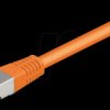 0.5m Cat.5e cable, orange, network cable RJ45