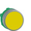 Pushbutton, unlabeled, unlit, groping, waistband round, yellow, front ring light gray, mounting Ø 22 mm, ZB5AA5C0