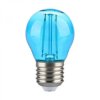 Żarówka LED Filament 2W E27 G45 60lm 300st. Niebieski 217412