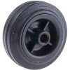 Kółko do wózka, Lite, Guma, Czarny, obc.: 100kg, śred.: 100mm, szer.: 35mm