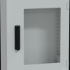 NSYPLM54TVG Polyester enclosure, H 530 x W 430 x D 200 mm, trsp. door, 3-pt