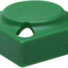 Push button, with LED window, pitch 16 mm, (L x W x H) 15.5 x 15.5 x 6.8 mm, green, for single pushbutton, 829.000.091