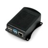 Obudowa do Raspberry Pi 4B aluminiowa VESA - czarna - LT-4B01-A