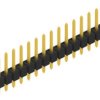Pin header, 15 pole, pitch 2.54 mm, straight, black, 10048185