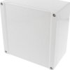 PC enclosure, (L x W x H) 160 x 160 x 89 mm, light gray (RAL 7035), IP66, 1555S2GY