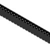 Pin header, 24 pole, pitch 5.08 mm, straight, black, 1150080000
