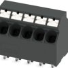 PCB terminal, 5 pole, pitch 5 mm, AWG 24-12, 32 A, push-in, black, 1366007