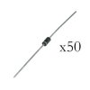 Opencircuit 1N4148 75V 300mA Small signal diode - 50 stuks
