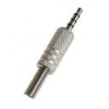 Wtyk jack 3.5mm 4-polowy metalowy
