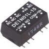 Przetwornica DC/DC, 1W, Uwej: 4,5...5,5 VDC, Uwyj: 15 VDC, Iwyj: 34mA DETN01L-15