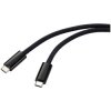 Renkforce RF-6056888 USB4 USB-C cable Black twisted pairs 2 m