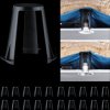 92402 Spacer for flush-mounted luminaires 62 - 90 mm, black, pack of 2