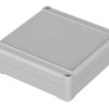 PC enclosure, (L x W x H) 122 x 120 x 37 mm, light gray (RAL 7035), IP65, 62213200