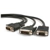 StarTech DVIVGAYMM6 DVI-I Male To DVI-D Male + VGA Male Splitter