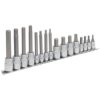 Sealey AK6219 Hex Socket Bit Set 1/4" and 3/8"sq Drive 16pc