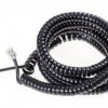 Kabel spiralny do słuchawki tel. 4,5m czarny