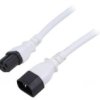 Kabel: 3X14awg, Iec C14 Męski,Iec C15 Żeński, 3M, 15A Lt-602+545 Sjt 14/3...