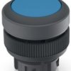 Pushbutton, illuminable, groping, waistband round, blue, mounting Ø 22.3 mm, 1.30.240.001/1601