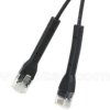 Patchcord UTP-K6a; 0,25 m; czarny; LSOH/LSZH, ultra flex