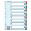 Esselte 100163 Multicoloured Mylar Tabbed A4 Index 1 - 20 160gsm Board
