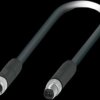 Sensor actuator cable, M8-SPE cable plug, straight to M8-SPE cable socket, straight, 2 pole, 2 m, PVC, black, 1217524