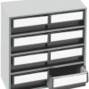 Treston 0830-3 produkt uniwersalny Szafka z szufladami do sztaplowania (S x W x G) 400 x 395 x 300 mm szary błyszczący,