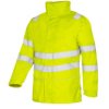 4-In-1 Hi Visibility Rain Jacket With De