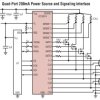 Quad IO-Link Master Hot Swap Controller and PHY
