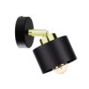 Kinkiet Nowoczesny 1Xe27 Simply Black/Gold