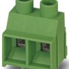PCB terminal, 2 pole, pitch 9.52 mm, AWG 24-10, 32 A, screw connection, green, 1907432