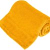 Koc polarowy 150x200 cm TEESA - żółty