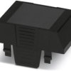 Upper part of housing, ABS/PC, (W x H x D) 45.1 x 75.26 x 36.95 mm, black, for enclosure, 1069883