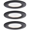 Paulmann 94473 LED Recessed Light Set 18W Matte Black 3-Piece