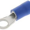 Zacisk oczkowy rozmiar przewodu 2.6mm² Ø 5mm izolowany Niebieski JST