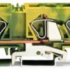 3-wire protective earth terminal, spring-clamp connection, 0.2-16 mm², 1 pole, 76 A, 8 kV, yellow/green, 283-677