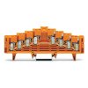 WAGO 727-226 4-level Same Potential Block Plain No Lock DIN 7.5mm Orange