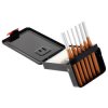Gedore RED 3300824 Pin Punch Set in metal folding cassette, 6 Pieces 3-10 mm