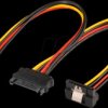 95115 SATA power port > 2x 90° SATA power connector