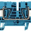 Through terminal block, spring balancer connection, 0.5-10 mm², 2 pole, 41 A, 8 kV, blue, 1608630000