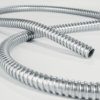 Protective hose, inside Ø 37.6 mm, outside Ø 42.5 mm, BR 80 mm, steel, galvanized, silver, 166-30106