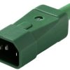 Martin Kaiser 749/gn Złącze męskie IEC złącze męskie proste 10 A zielony 1 szt.